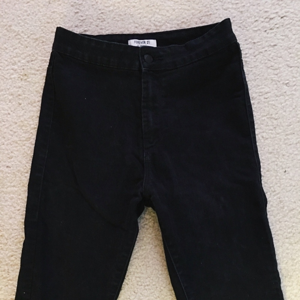 High waisted Black Jeans
